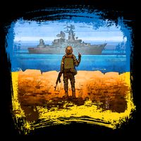 Ukraine Vs Russian Warship Flatbill Hat
