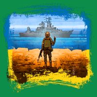 Ukraine Vs Russian Warship Button