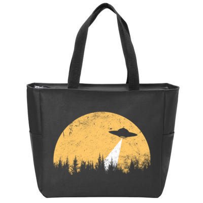 Ufo Vintage Retro Zip Tote Bag