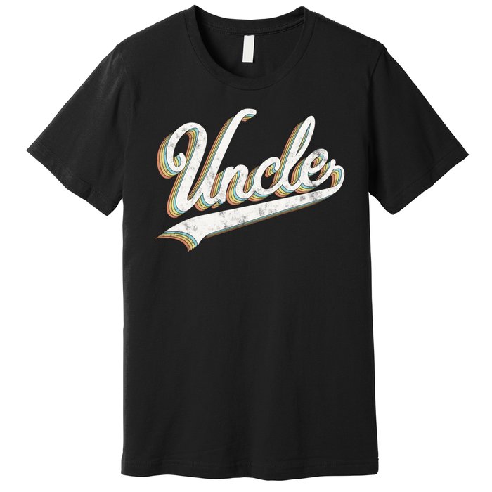 Uncle Vintage Retro Style Father’s Day Gift For Papa Uncle Premium T-Shirt