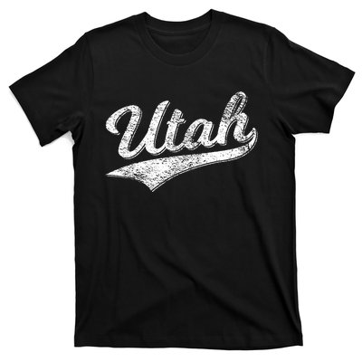 Utah Varsity Script Sports Athletic Jersey Style T-Shirt