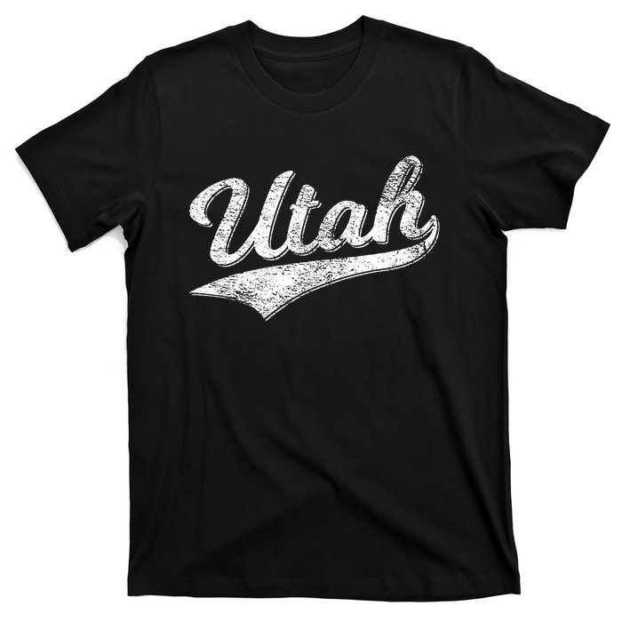 Utah Varsity Script Sports Athletic Jersey Style T-Shirt