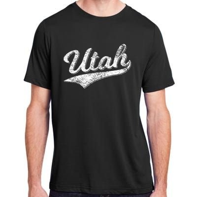 Utah Varsity Script Sports Athletic Jersey Style Adult ChromaSoft Performance T-Shirt