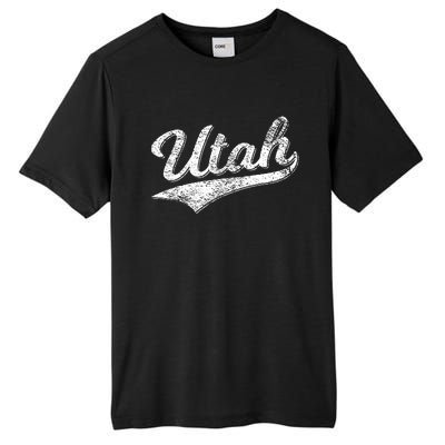 Utah Varsity Script Sports Athletic Jersey Style Tall Fusion ChromaSoft Performance T-Shirt