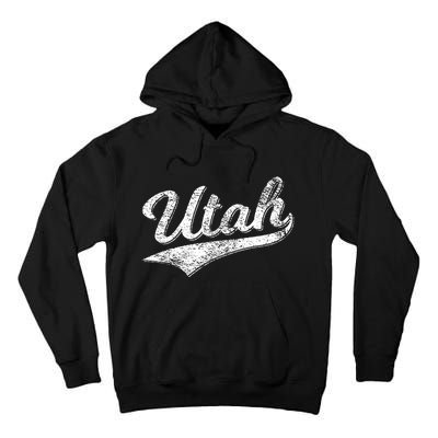 Utah Varsity Script Sports Athletic Jersey Style Tall Hoodie