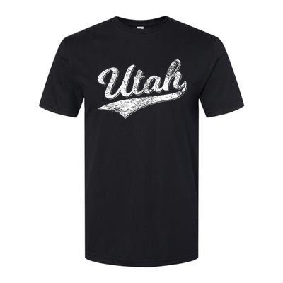 Utah Varsity Script Sports Athletic Jersey Style Softstyle CVC T-Shirt