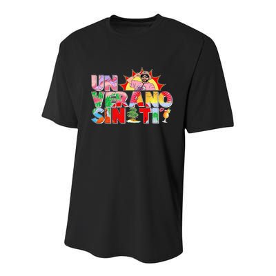 Un Verano Sin Ti Youth Performance Sprint T-Shirt