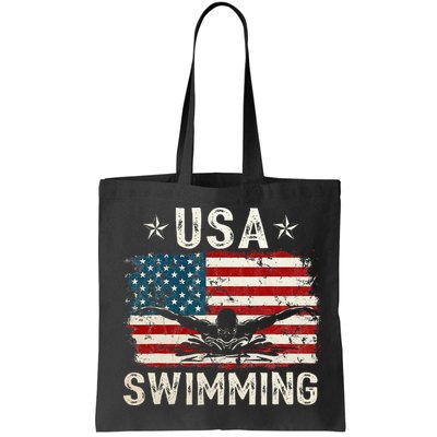 Usa Vintage Swimming Team Retro Support Usa Bag