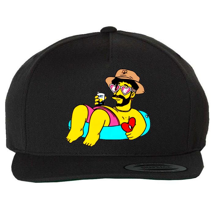 Un Verano Sin Ti Swimming Funny Cute Art Trending Wool Snapback Cap