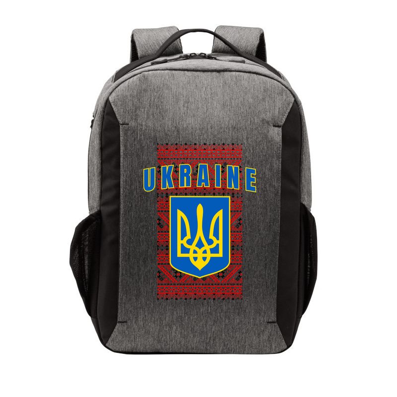 Ukraine Vyshyvanka Trident Flag Support Vector Backpack
