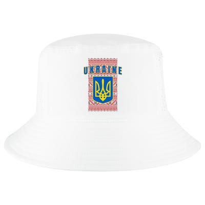 Ukraine Vyshyvanka Trident Flag Support Cool Comfort Performance Bucket Hat