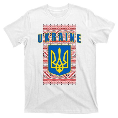 Ukraine Vyshyvanka Trident Flag Support T-Shirt