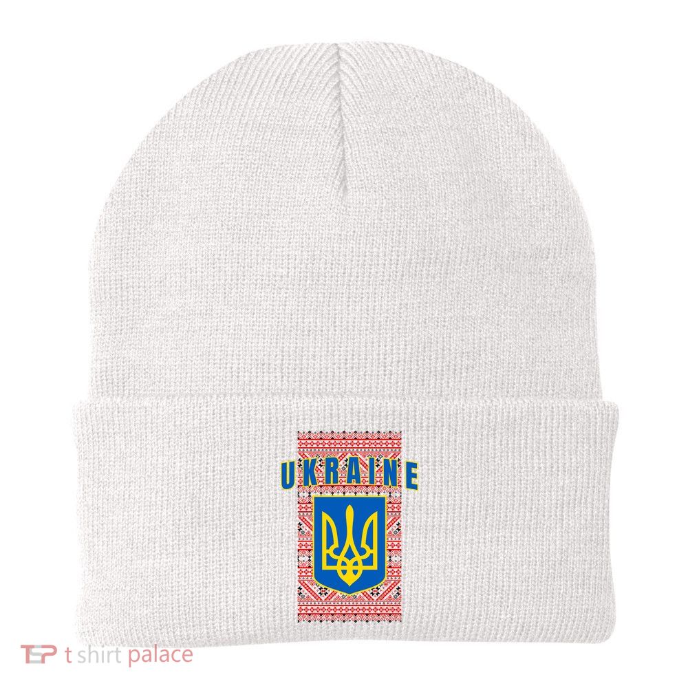 Ukraine Vyshyvanka Trident Flag Support Beanie