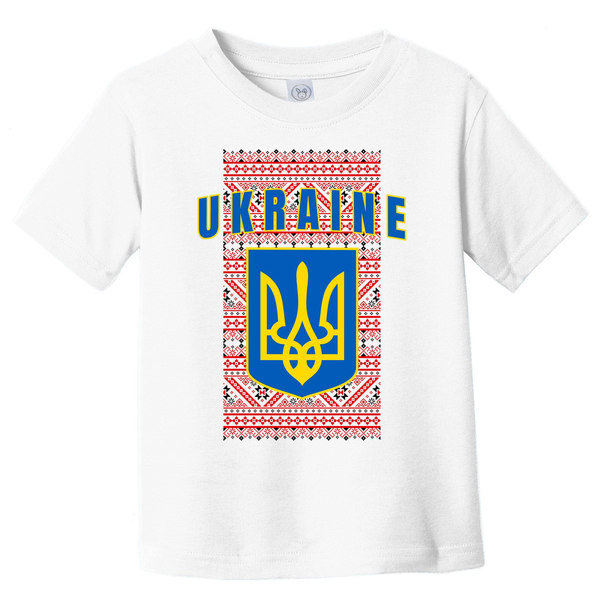 Ukraine Vyshyvanka Trident Flag Support Toddler T-Shirt