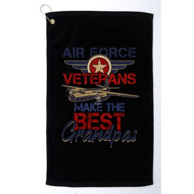 Usaf Veteran Us Air Force Veteran 4th Of July Veteran Day Cute Gift Platinum Collection Golf Towel