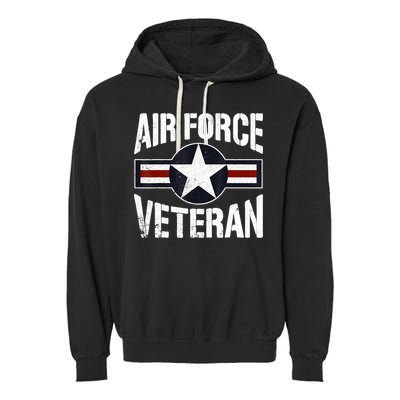 Usaf Veteran Us Air Force Veteran Garment-Dyed Fleece Hoodie