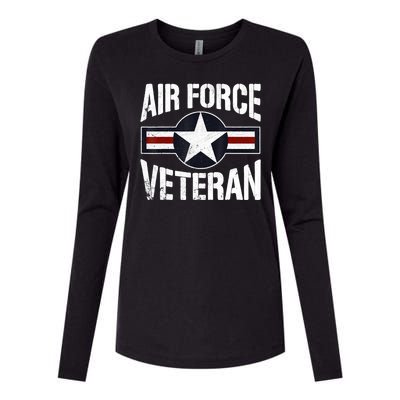 Usaf Veteran Us Air Force Veteran Womens Cotton Relaxed Long Sleeve T-Shirt