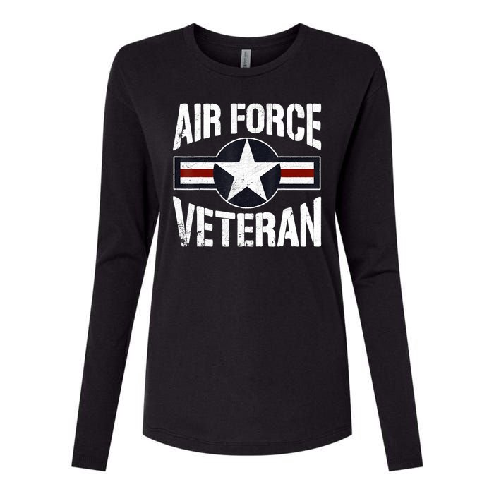 Usaf Veteran Us Air Force Veteran Womens Cotton Relaxed Long Sleeve T-Shirt