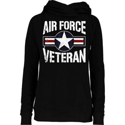 Usaf Veteran Us Air Force Veteran Womens Funnel Neck Pullover Hood