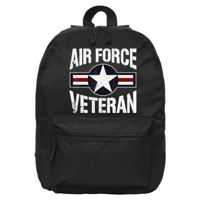 Usaf Veteran Us Air Force Veteran 16 in Basic Backpack