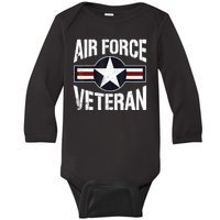 Usaf Veteran Us Air Force Veteran Baby Long Sleeve Bodysuit