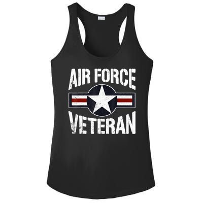 Usaf Veteran Us Air Force Veteran Ladies PosiCharge Competitor Racerback Tank