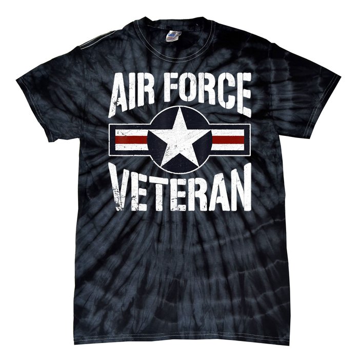 Usaf Veteran Us Air Force Veteran Tie-Dye T-Shirt