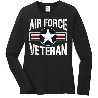 Usaf Veteran Us Air Force Veteran Ladies Long Sleeve Shirt