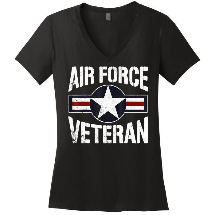 Usaf Veteran Us Air Force Veteran Women's V-Neck T-Shirt