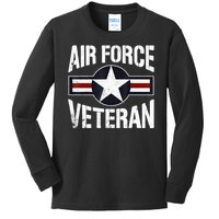 Usaf Veteran Us Air Force Veteran Kids Long Sleeve Shirt