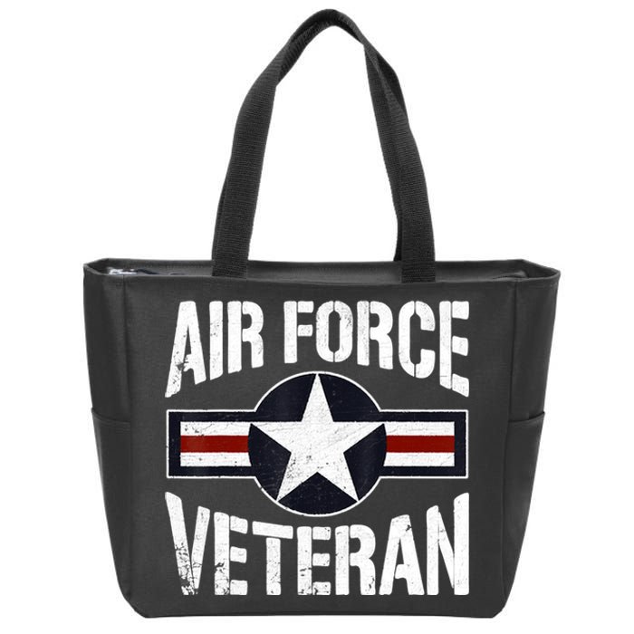 Usaf Veteran Us Air Force Veteran Zip Tote Bag