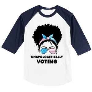 Unapologetically Voting Baseball Sleeve Shirt