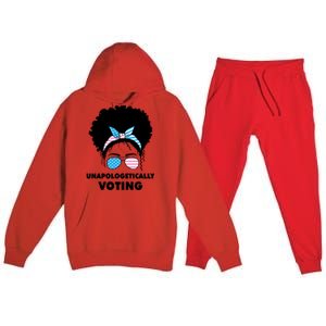 Unapologetically Voting Premium Hooded Sweatsuit Set