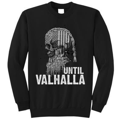 Until Valhalla Viking US Flag Vintage Til Valhalla Sweatshirt