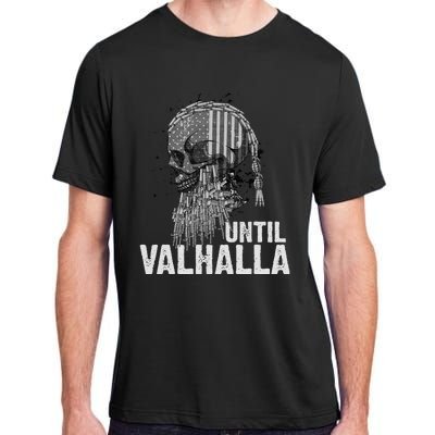 Until Valhalla Viking US Flag Vintage Til Valhalla Adult ChromaSoft Performance T-Shirt