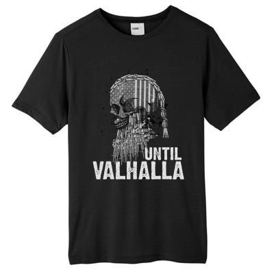 Until Valhalla Viking US Flag Vintage Til Valhalla Tall Fusion ChromaSoft Performance T-Shirt