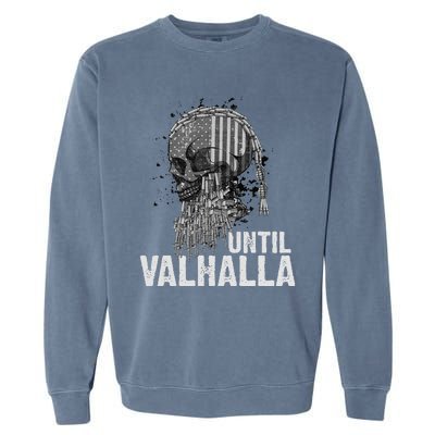 Until Valhalla Viking US Flag Vintage Til Valhalla Garment-Dyed Sweatshirt