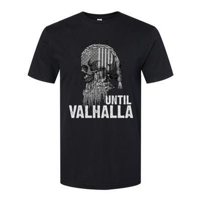 Until Valhalla Viking US Flag Vintage Til Valhalla Softstyle CVC T-Shirt