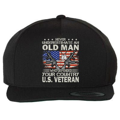 US Veteran Veterans Day Us Patriot Wool Snapback Cap