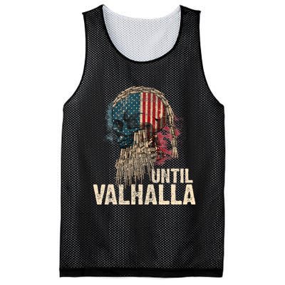 Until Valhalla Viking Us Flag Vintage Til Valhalla Mesh Reversible Basketball Jersey Tank