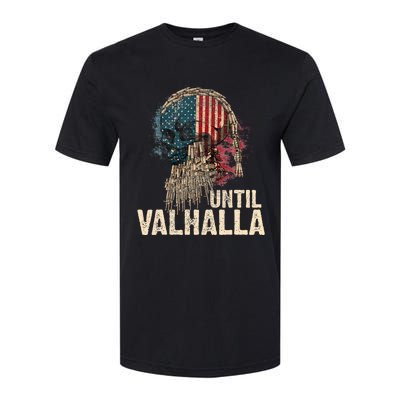 Until Valhalla Viking Us Flag Vintage Til Valhalla Softstyle® CVC T-Shirt