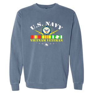 US Vietnam Veteran USA Flag Vietnam Vet Garment-Dyed Sweatshirt