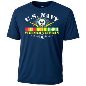 US Vietnam Veteran USA Flag Vietnam Vet Cooling Performance Crew T-Shirt