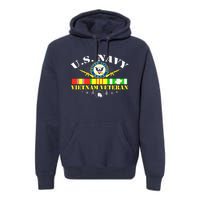 US Vietnam Veteran USA Flag Vietnam Vet Premium Hoodie