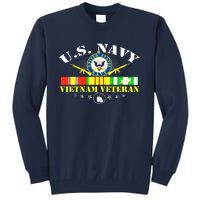 US Vietnam Veteran USA Flag Vietnam Vet Tall Sweatshirt