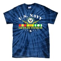 US Vietnam Veteran USA Flag Vietnam Vet Tie-Dye T-Shirt