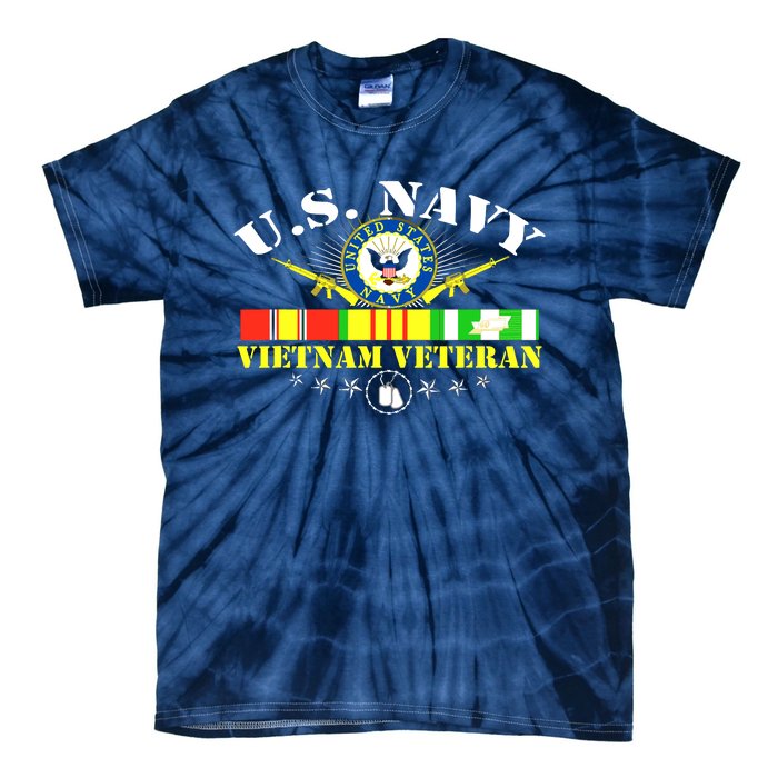 US Vietnam Veteran USA Flag Vietnam Vet Tie-Dye T-Shirt