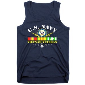 US Vietnam Veteran USA Flag Vietnam Vet Tank Top