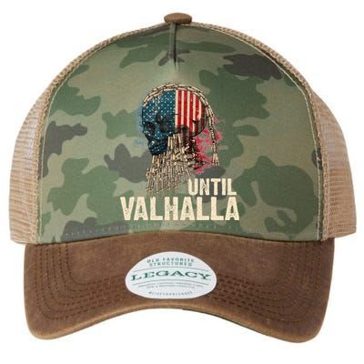 Until Valhalla Viking US Flag Vintage Til Valhalla Legacy Tie Dye Trucker Hat