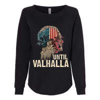 Until Valhalla Viking US Flag Vintage Til Valhalla Womens California Wash Sweatshirt